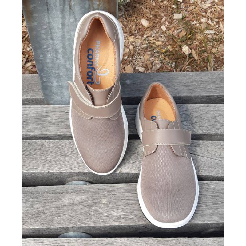 Sneakers femme pieds sensible confort extensible Pharmaconfort