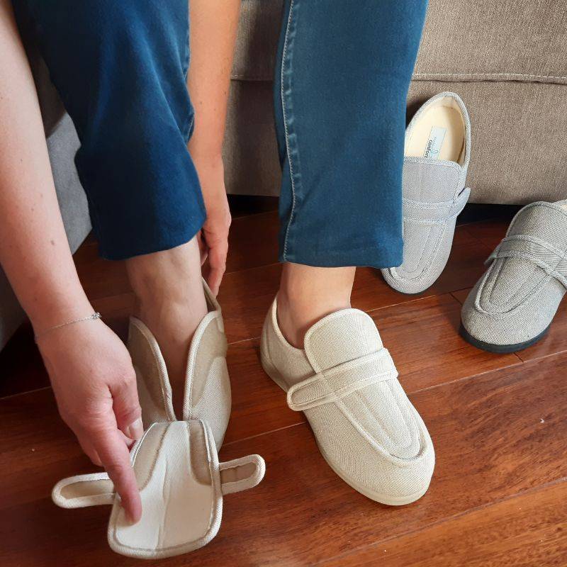 chaussures pour pieds extra larges et gonflés femme