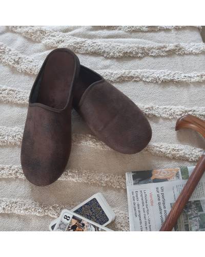 chausson cuir homme Pharmaconfort