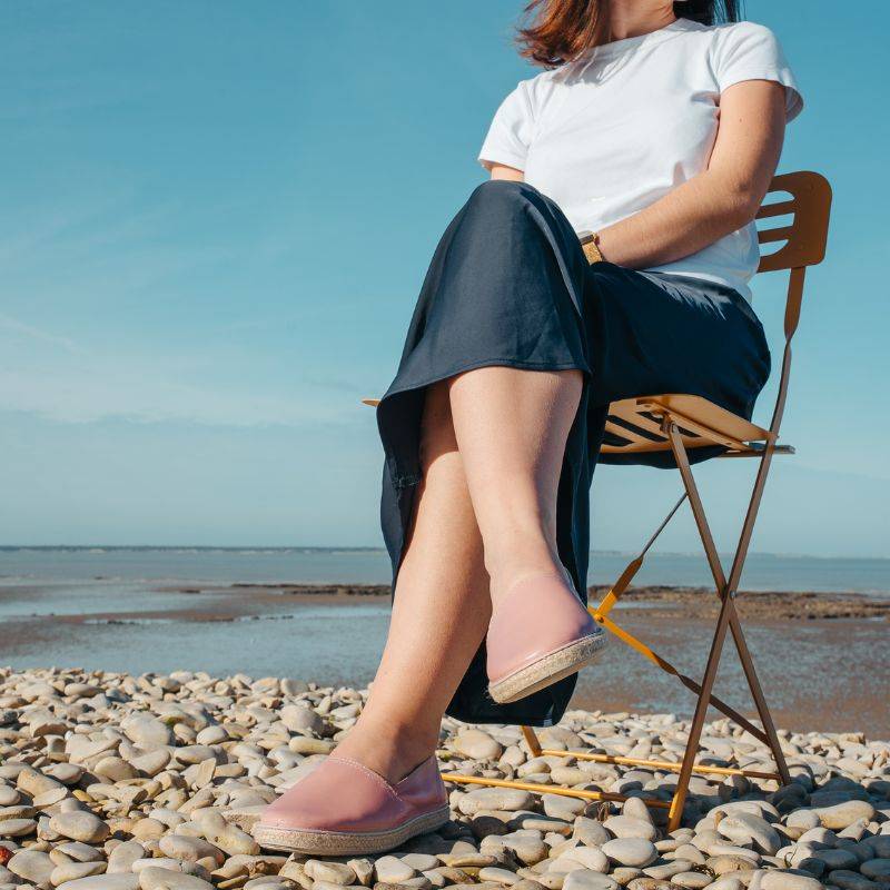 espadrille cuir confort Pharmaconfort