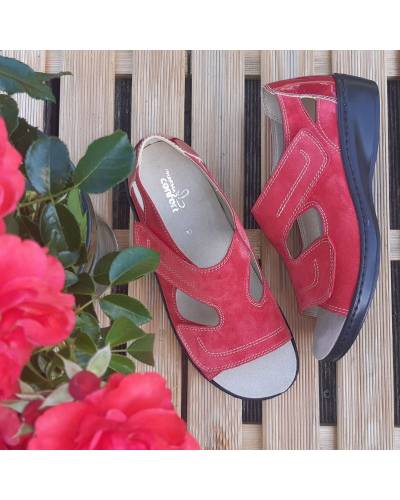 Sandale femme orthopédique velcro semelle amovible Pharmaconfort