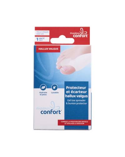protection et écarteur pour hallux valgus pharmaconfort