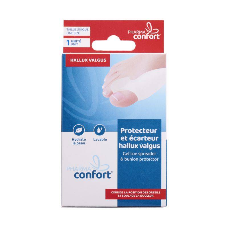 protection et écarteur pour hallux valgus pharmaconfort