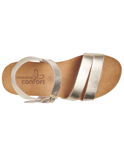 sandale pied large femme