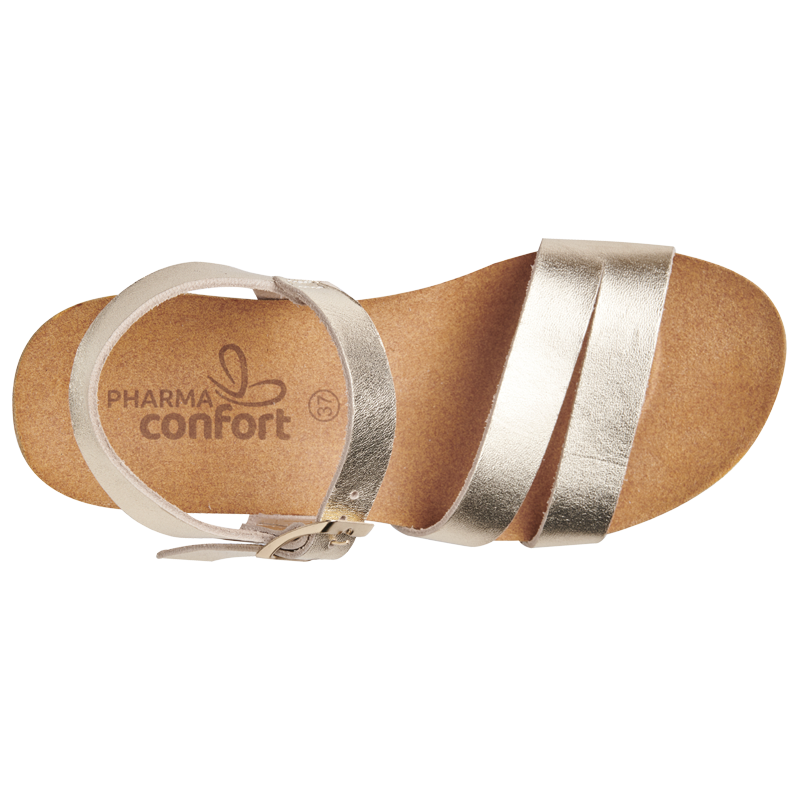 sandale pied large femme