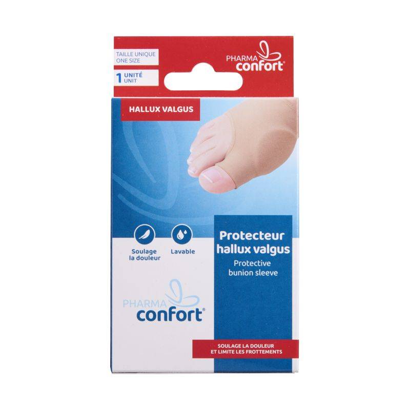 Gant protection hallux valgus oignon réversible pharmaconfort
