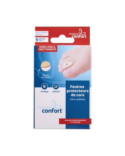 feutres bi-matière protecteurs cors, durillons pharmaconfort