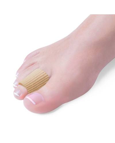 Tube protecteur orteil en gel souple et tissu pharmaconfort