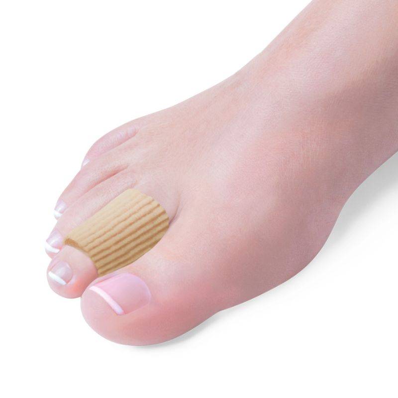 Tube protecteur orteil en gel souple et tissu pharmaconfort