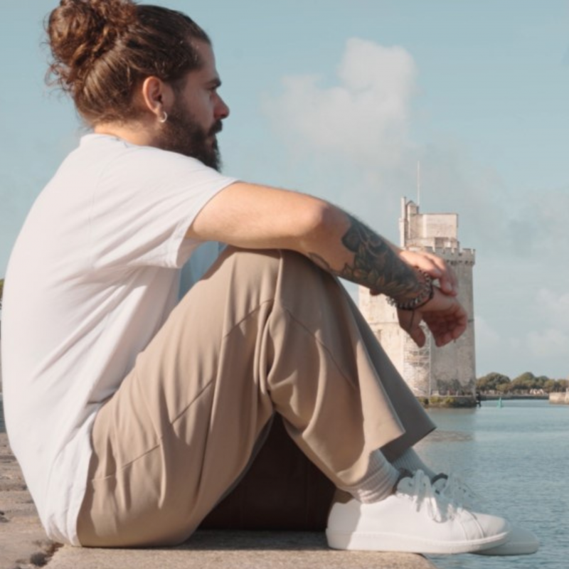 Baskets homme orthopédique facile à enfiler