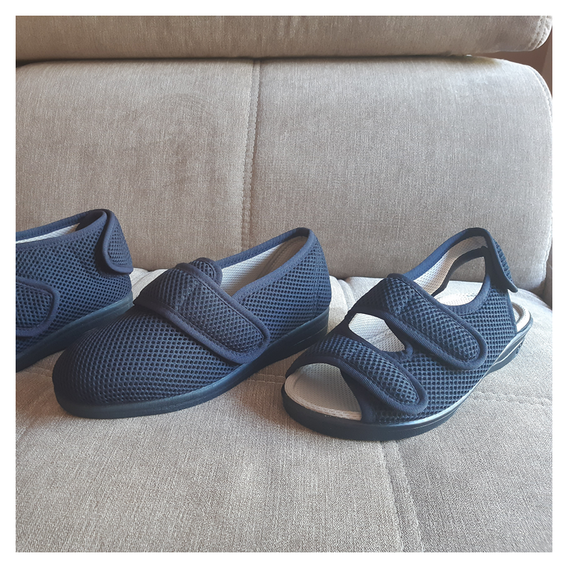 chaussure chausson femme orthopédique confort nid d'abeille