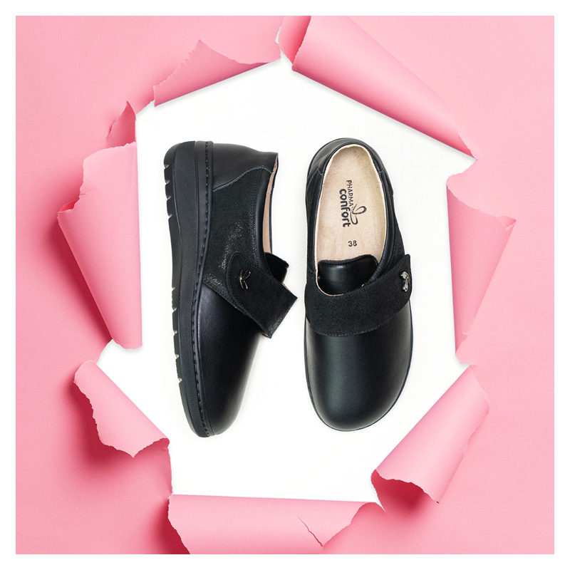 chaussure pharmacie noir Pharmaconfort